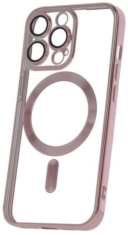 Forever Silikónové TPU puzdro Mag Color Chrome pre iPhone 13 Pro ružovo zlaté (TPUAPIP13PMCCTFOGO)